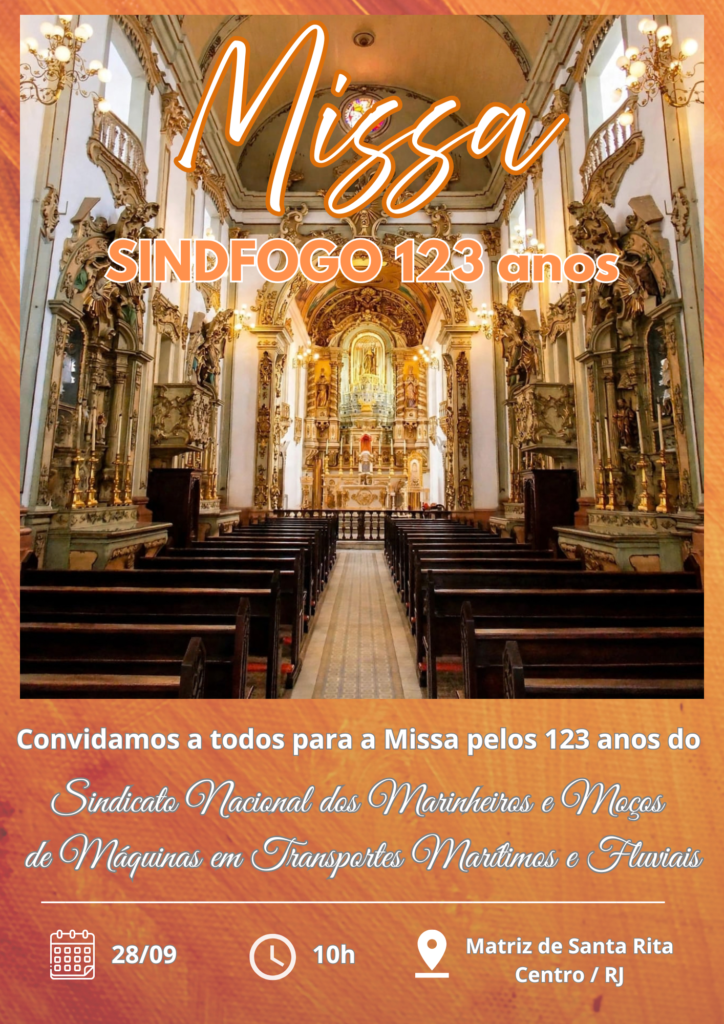 Missa pelos 123 anos da fundação do SINDFOGO